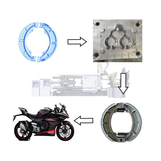 machine de moulage sous pression de plaquettes de frein de moto