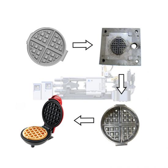 machine de moulage sous pression pour la production de plat de cuisson électrique en alliage d'aluminium