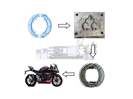 machine de moulage sous pression de plaquettes de frein de moto