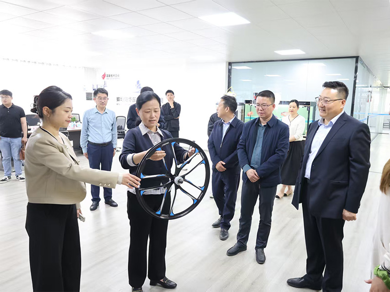 Sang Yanhui, secrétaire du Comité du district de Bengbu du PCC de la ville de Bengbu, a dirigé une équipe chargée de mener des recherches chez Bengbu Longhua Die Casting Machine Co., LTD.